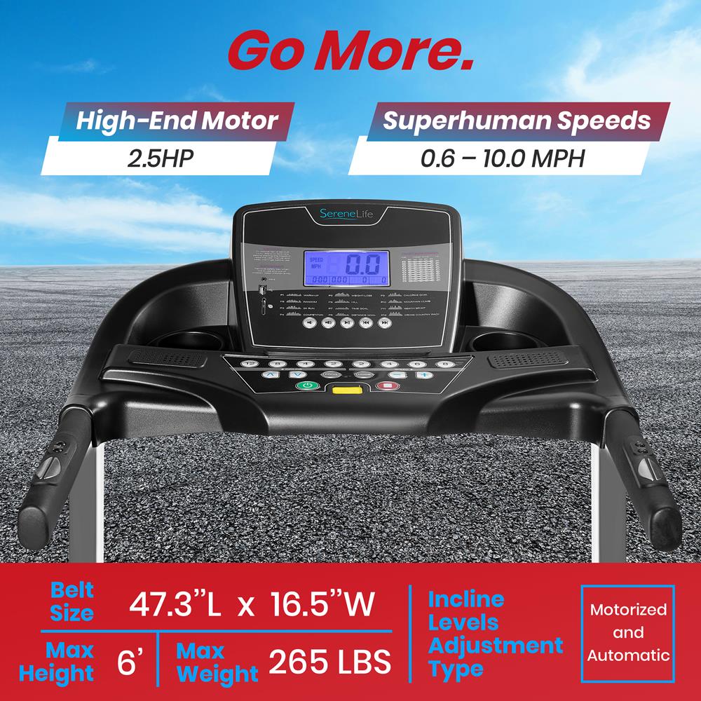 Premium Home Gym Incline Treadmill for Cardio Workouts - Adjustable Speed & Incline for Running, Walking, Jogging - Perfect for Home Fitness, Weight Loss & Small Spaces