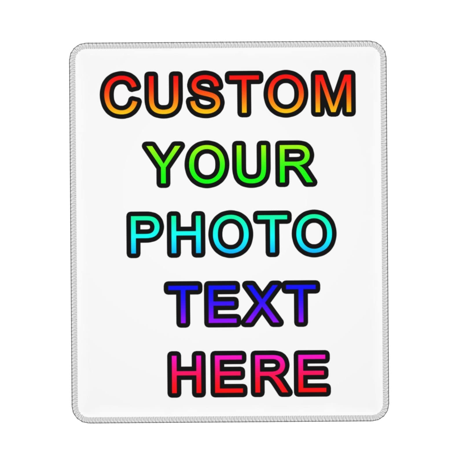 Custom Photo Mouse Pad - Personalized Gaming & Office Mousepad with Text, Anti-Slip Rubber Base - 10x12 Inch for Laptop & Computer - Perfect for Gamers, Work from Home & Office Use