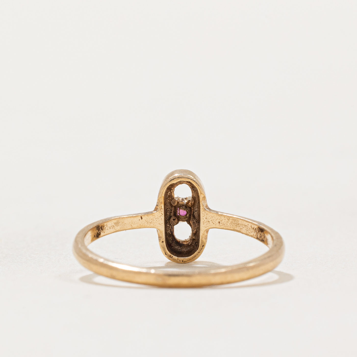 0.03ct Oval Ruby Ring for Women - Size 4.5 | Genuine Gemstone Jewelry | Perfect for Engagement, Anniversary & Special Occasions