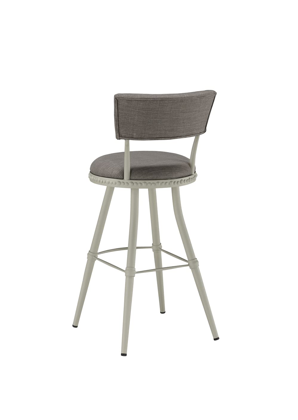 Boraam Benton Adjustable Bar Stool - Light Gray/Beige Finish - Perfect for Kitchen Islands, Breakfast Nooks & Home Bars