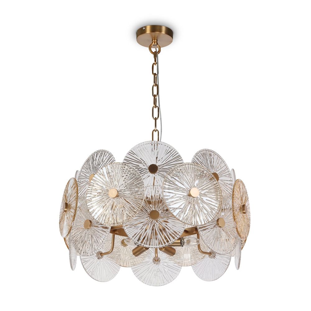 Aster 8Lt Pendant Light Fixture - Modern Hanging Chandelier for Dining Room, Bedroom & Living Room Decor - Limited Time Promotional Offer