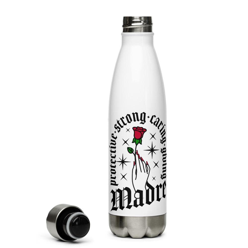 Stainless Steel Insulated Water Bottle 17oz - Latina Power Feminist Inspiration, Double-Walled for Hot & Cold Drinks - Perfect for Workouts, Office & Outdoor Adventures