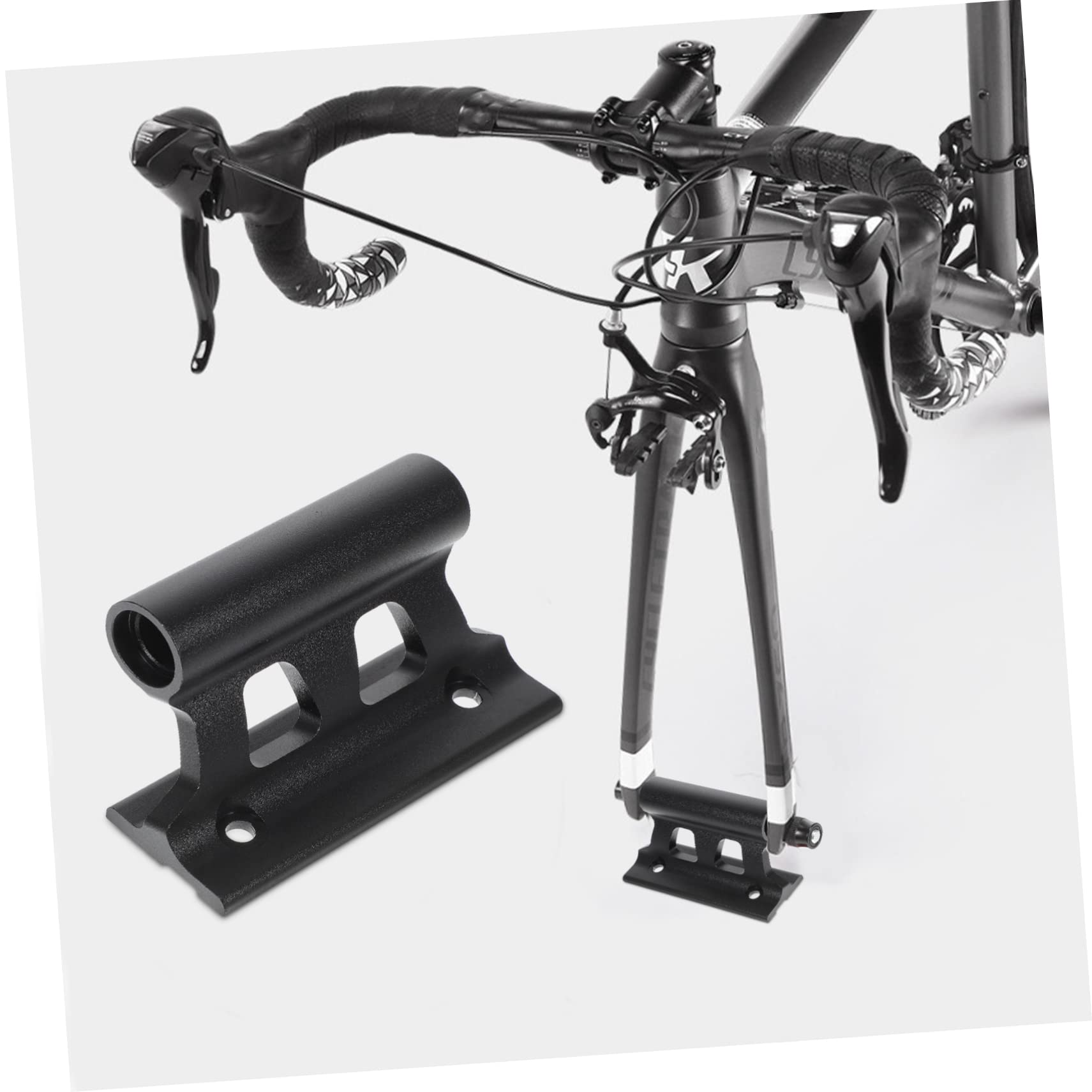 GAROZATION Bike Front Fork Fixed Clip - Heavy Duty Bicycle Stand for Indoor Display, Car Travel & Bike Storage - Perfect for Home, Garage, or Bike Shop Organization