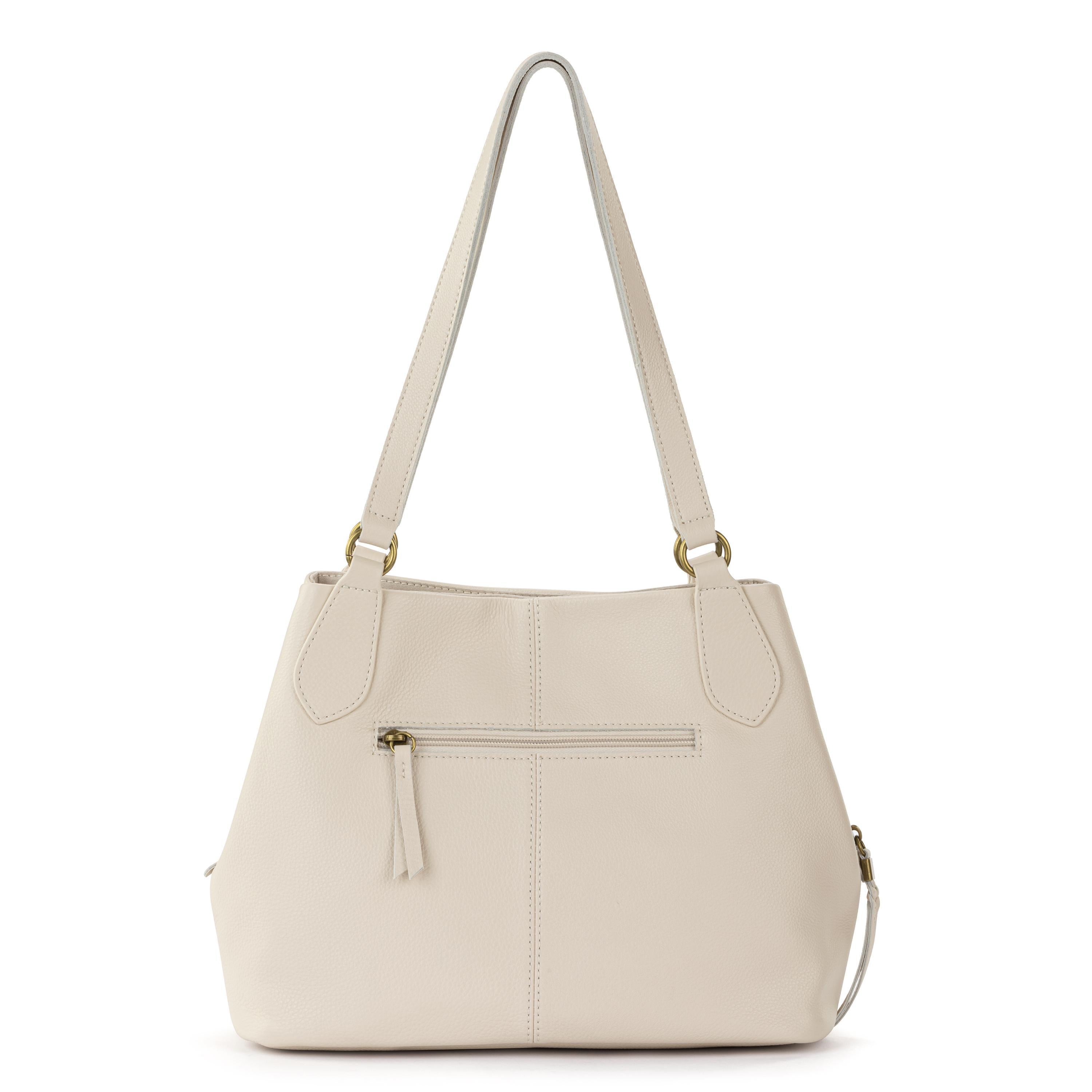 Stylish Melrose Satchel Handbag - Genuine Leather with Stone Multi Needlepoint Design - Perfect for Work, Travel & Everyday Use