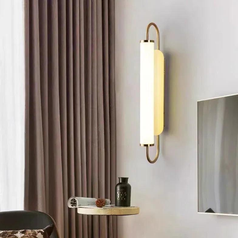 Modern Brass Side Wall Lights - Elegant Indoor/Outdoor Lighting for Hallway, Bedroom, and Patio Decor