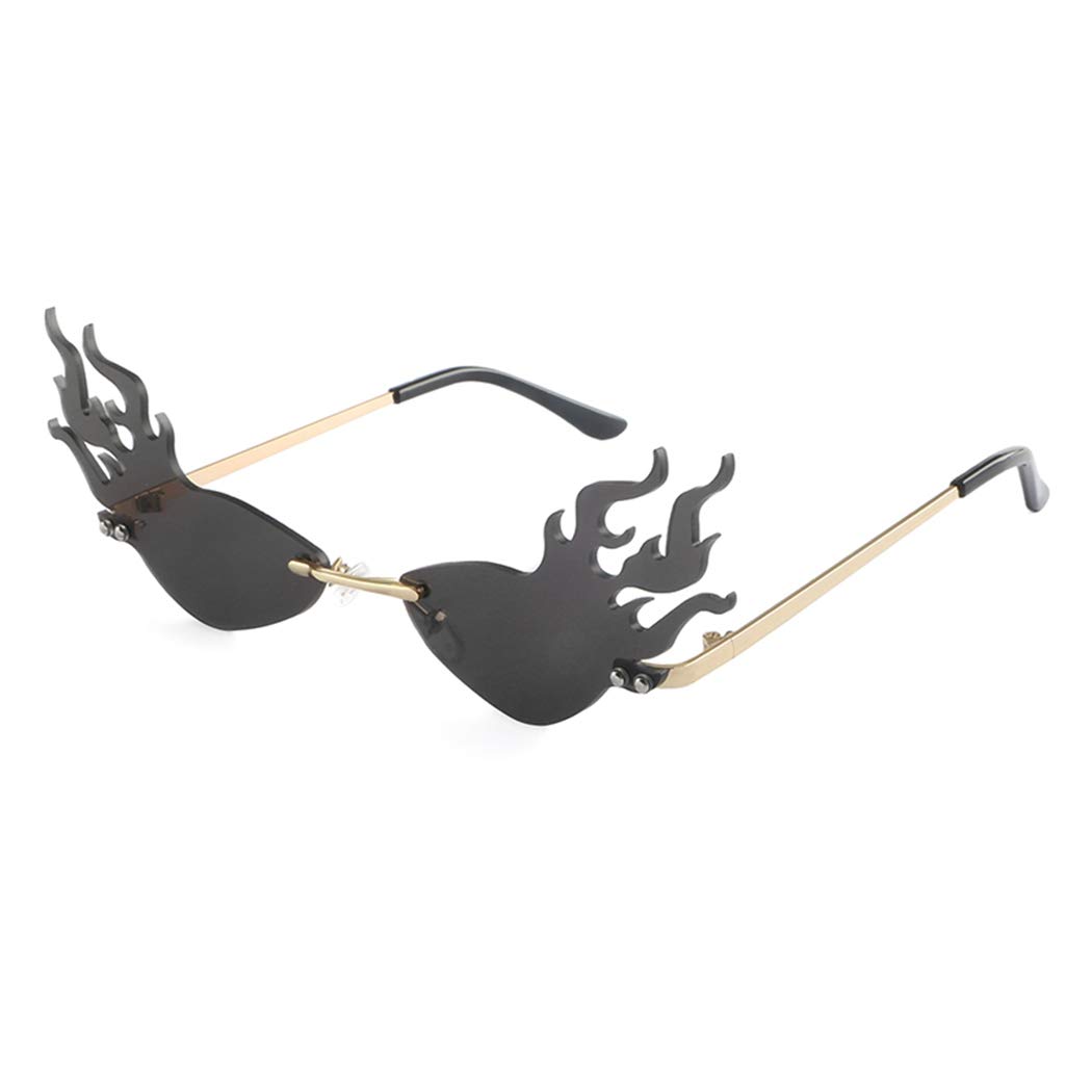 Stylish Rimless Sunglasses for Women - Trendy UV Protection Driving Glasses - Perfect for Outdoor Activities, Beach, and Daily Wear
