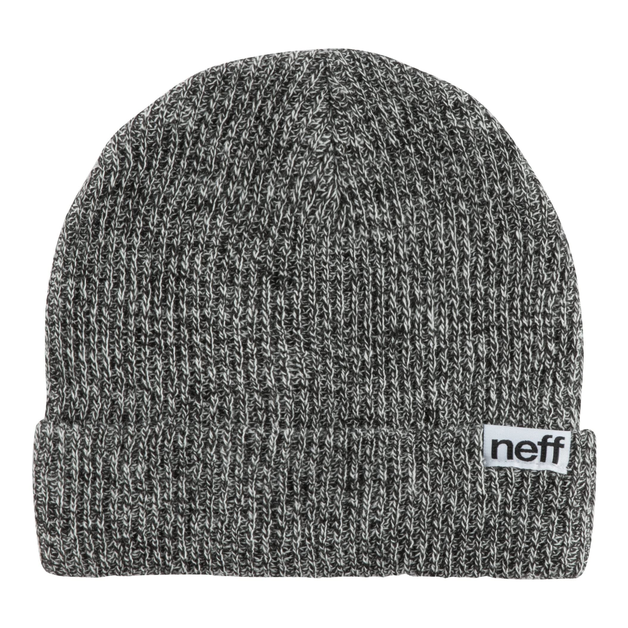 Neff Heather Fold Cuffed Beanie - Unisex Soft Winter Hat for Men & Women | Warm Knit Cap for Cold Weather, Outdoor Activities & Streetwear Fashion