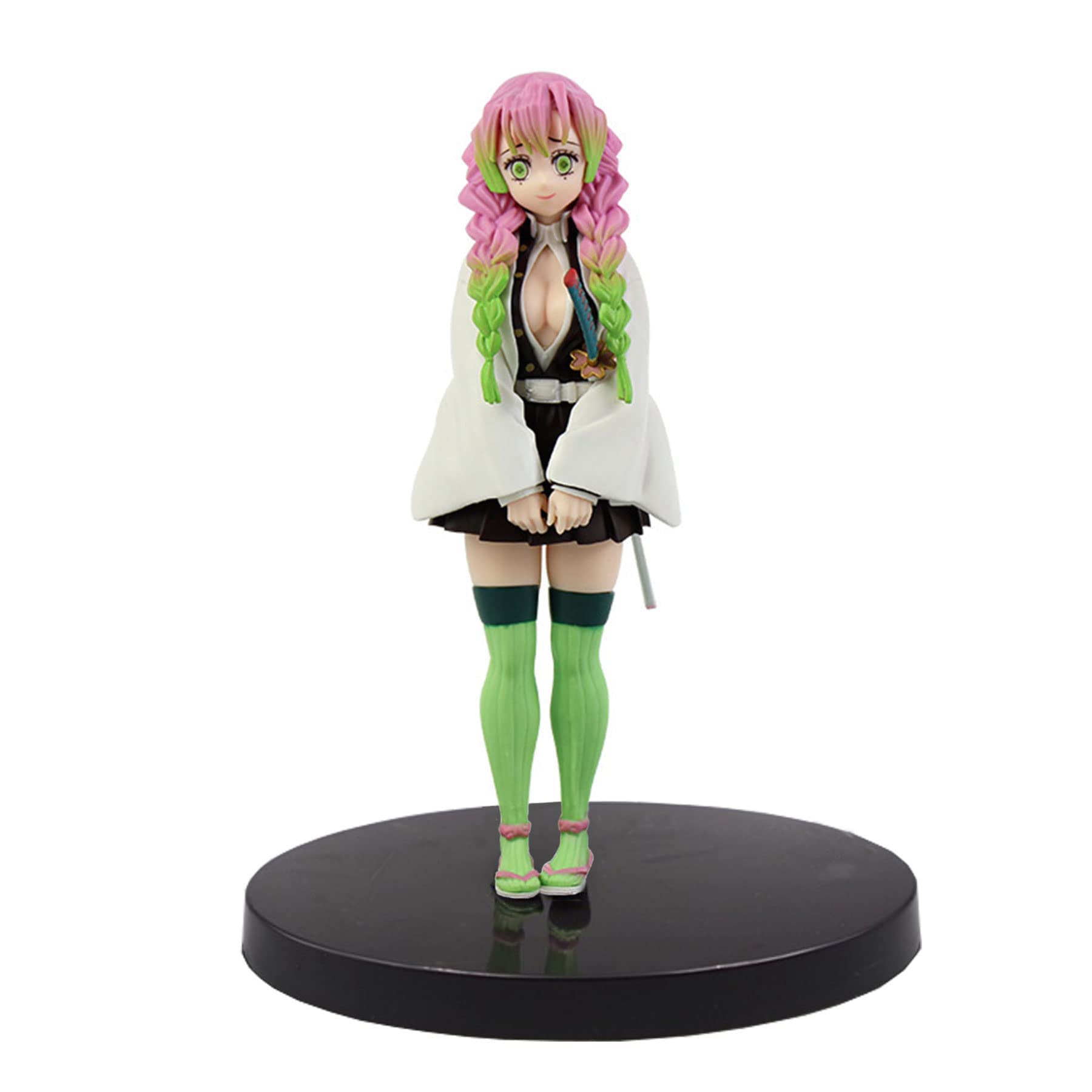 Beedoom Demon Slayer Action Figure - 6.3 Inch Kamado Tanjiro & Kanroji Mitsuri PVC Collectible Toy | Anime Figure for Display, Gift & Cosplay Enthusiasts | Perfect for Home Decor, Office Desk & Anime Collections