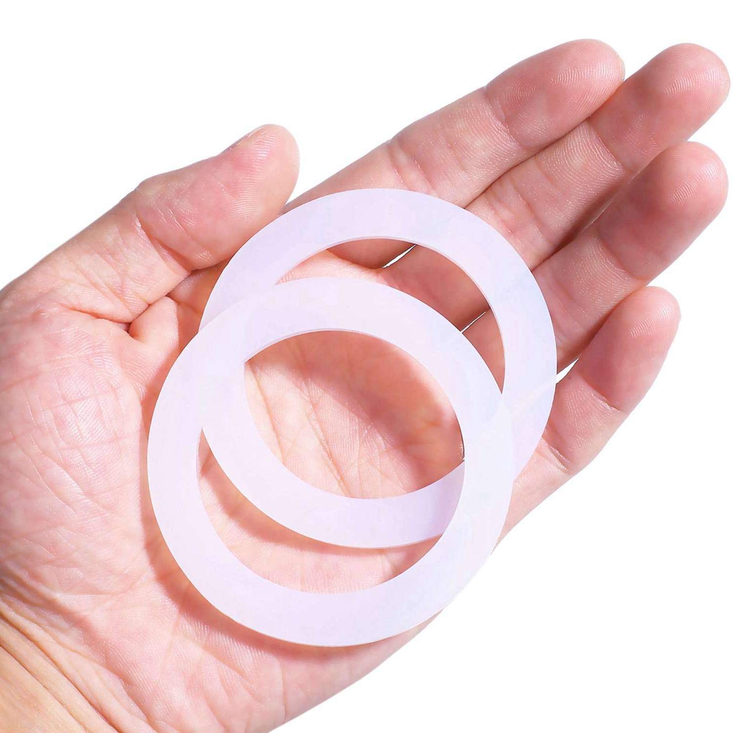 20-Pack Reusable Food-Grade Silicone Seals for Mason Jars - Leak-Proof Regular Mouth (2-3/4