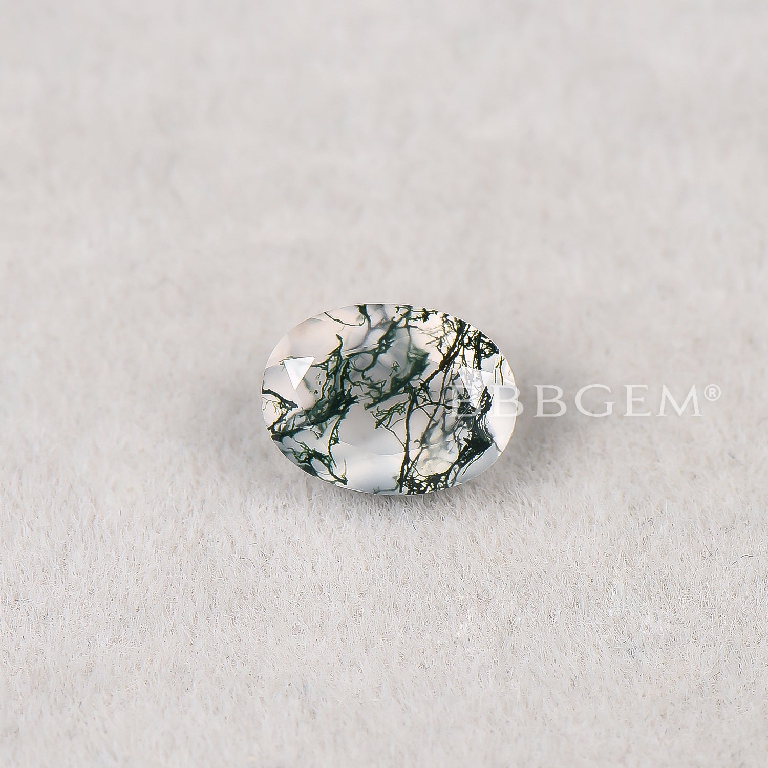 Oval Cut Natural Moss Agate Faceted Gemstones - Wholesale Bulk Lot for Jewelry Making, Wire Wrapping & DIY Crafts - Perfect for Rings, Necklaces & Earrings