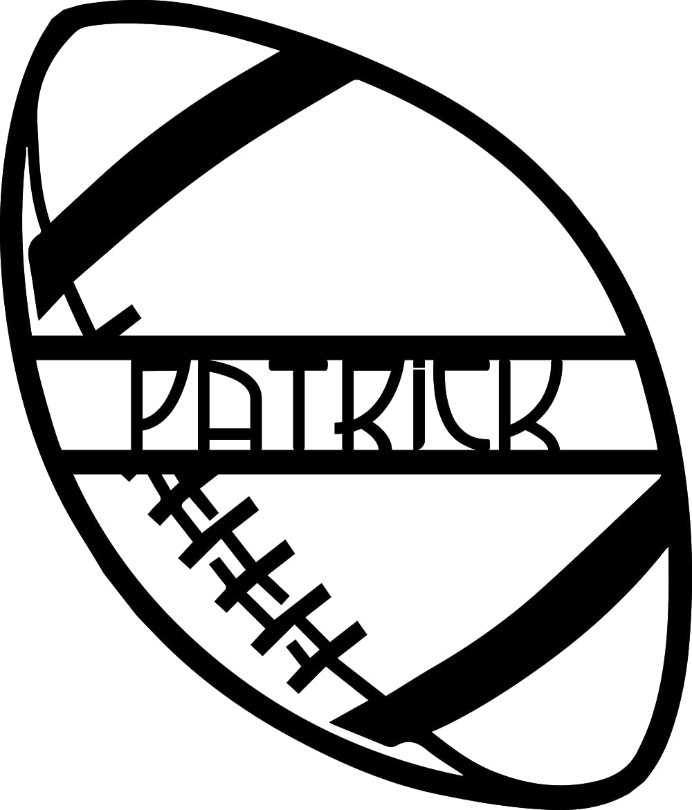 Personalized Football Metal Name Sign - Custom Wall Decor for Football Fans - Perfect for Game Room, Man Cave, and Sports Themed Gifts