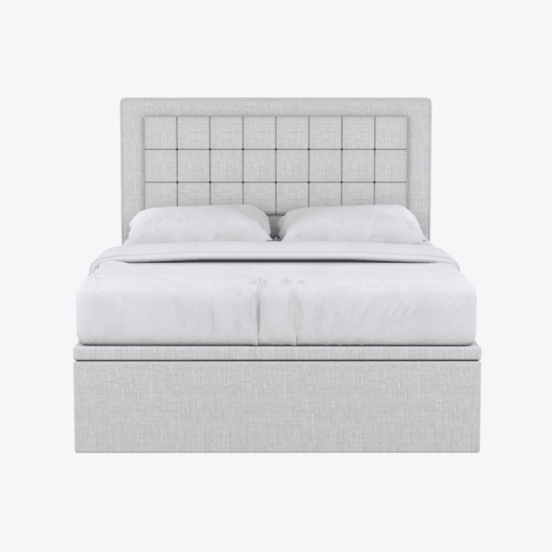 Elijah Fabric Storage Bed with Water Repellent - Queen Size Platform Bed Frame with Underbed Storage Drawers - Perfect for Small Bedrooms, Dorms & Apartments