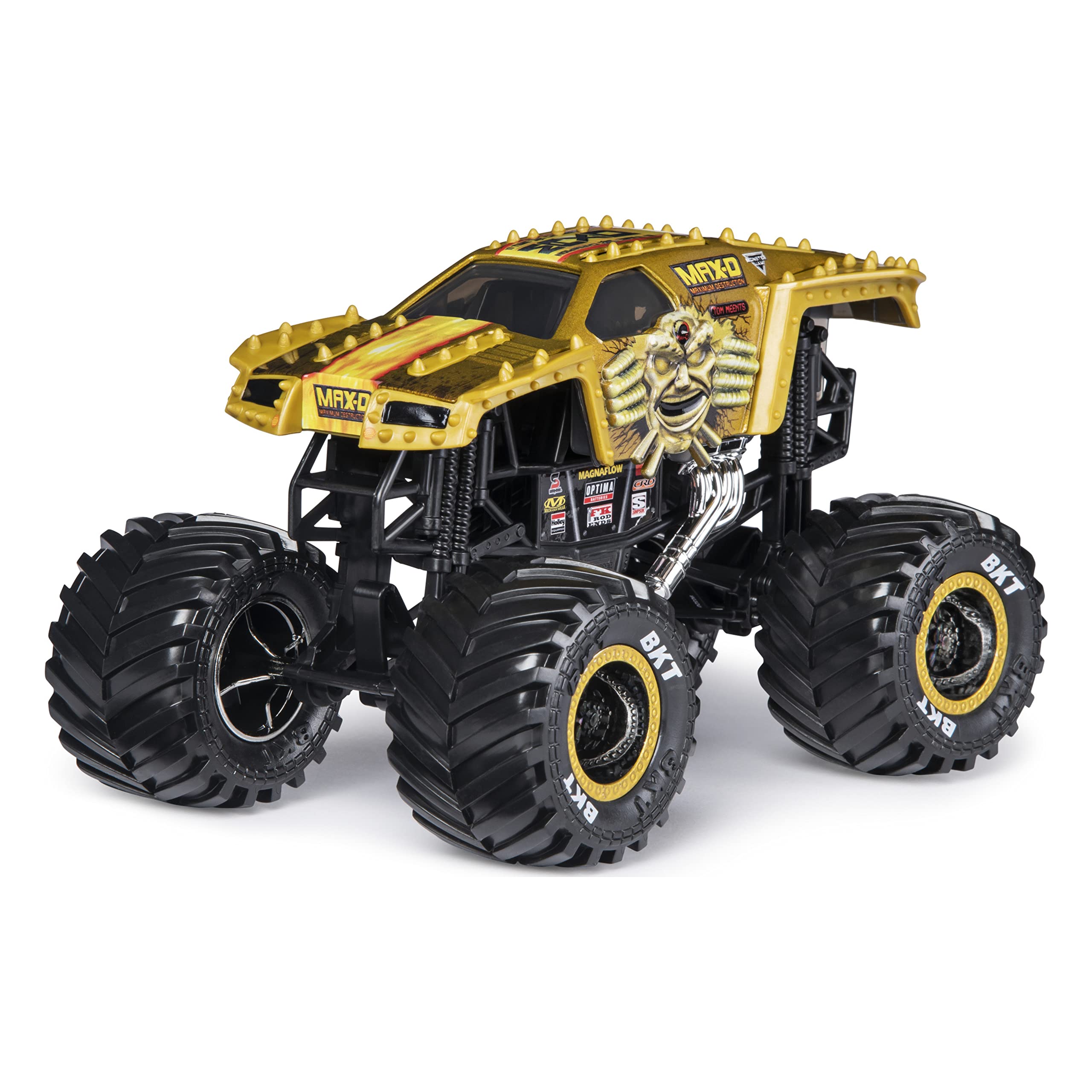 Official Max D Monster Truck Die-Cast Vehicle 1:24 Scale - Monster Jam Replica for Kids & Collectors - Perfect for Playtime, Display & Gifting