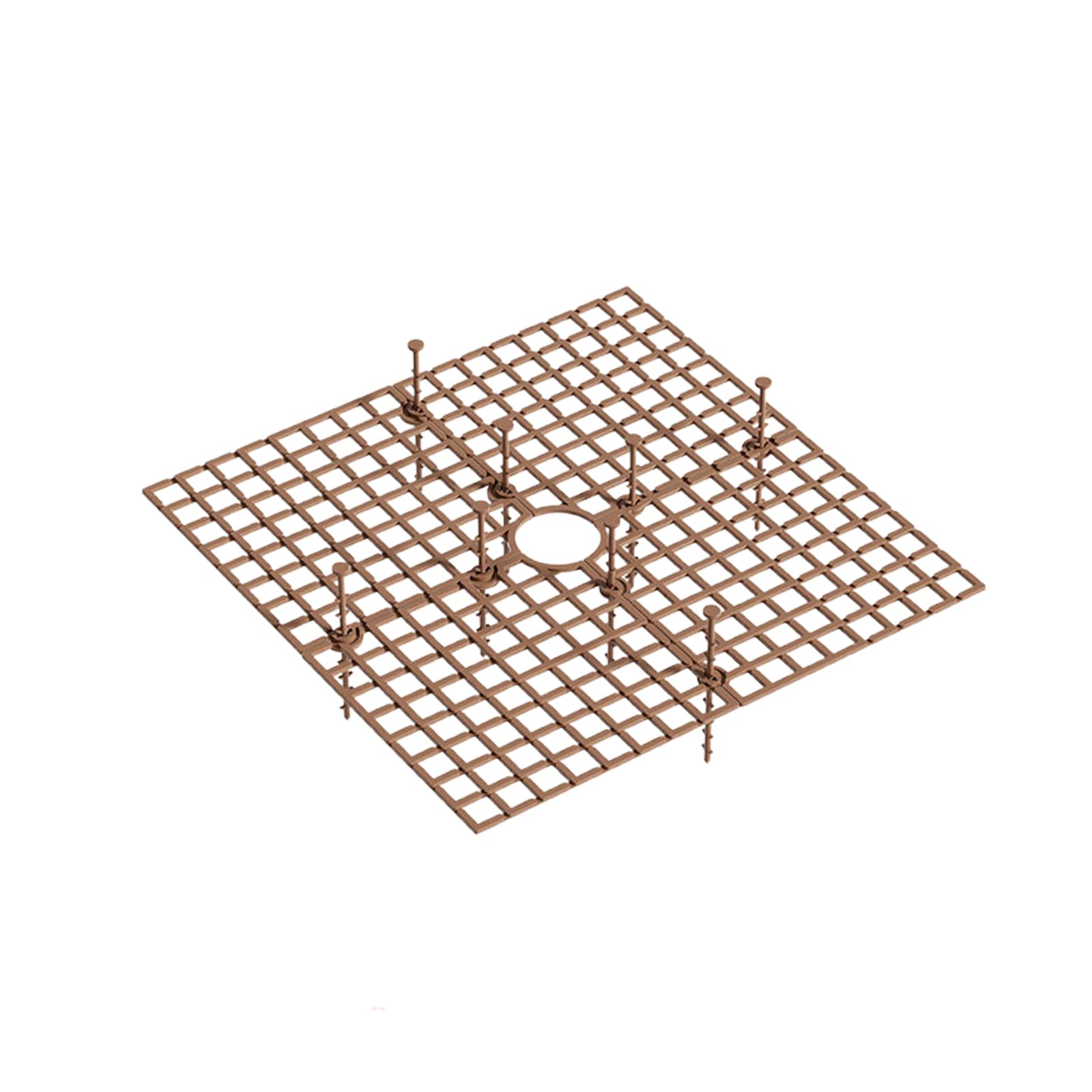 HLTER 2-Pack 11.8 Inch ABS Plastic Plant Pot Grid - Durable Flower Pot Cover in Brown & Black for Indoor/Outdoor Gardening - Perfect for Orchids, Succulents, and Houseplant Protection