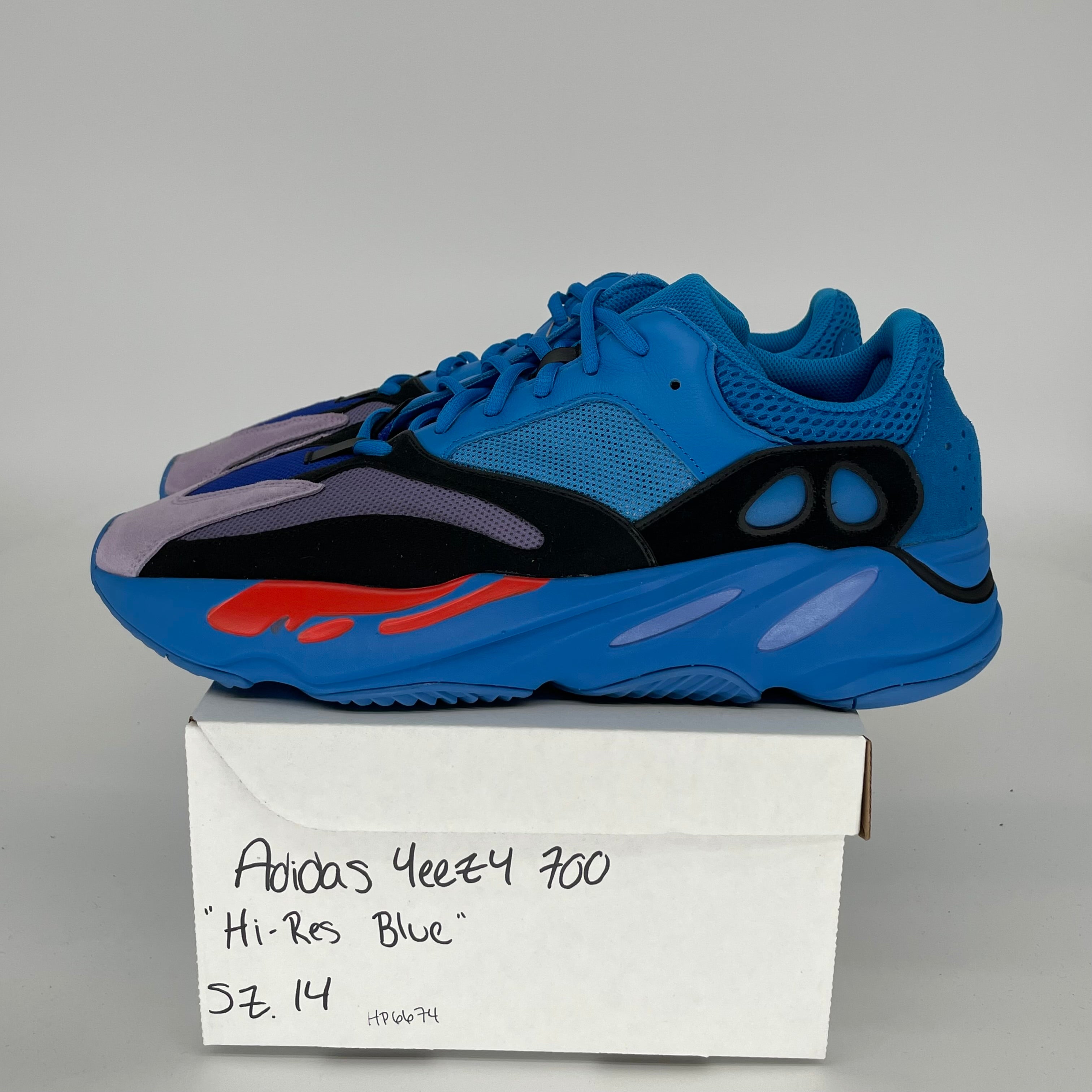 Adidas Yeezy 700 Hi-Res Blue Men's Sneakers Size 14 - HP6674 | Comfortable Running Shoes for Casual Wear & Street Style Fashion