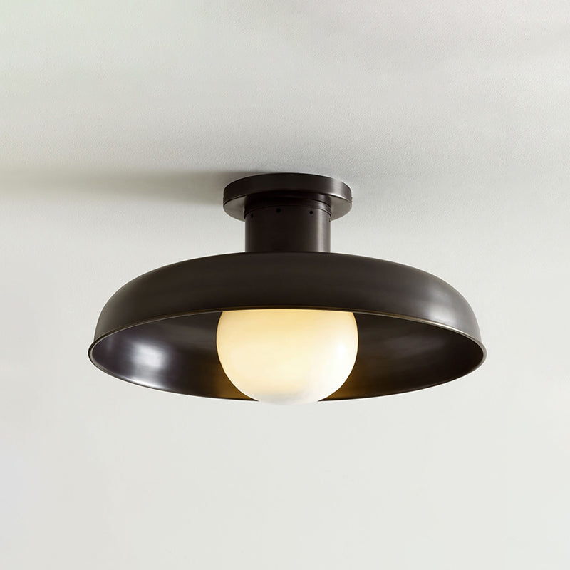 Modern Clifton Ceiling Light Fixture - Elegant Flush Mount Lighting for Bedroom, Living Room & Hallway - Energy Efficient LED Indoor Light with Frosted Glass Shade