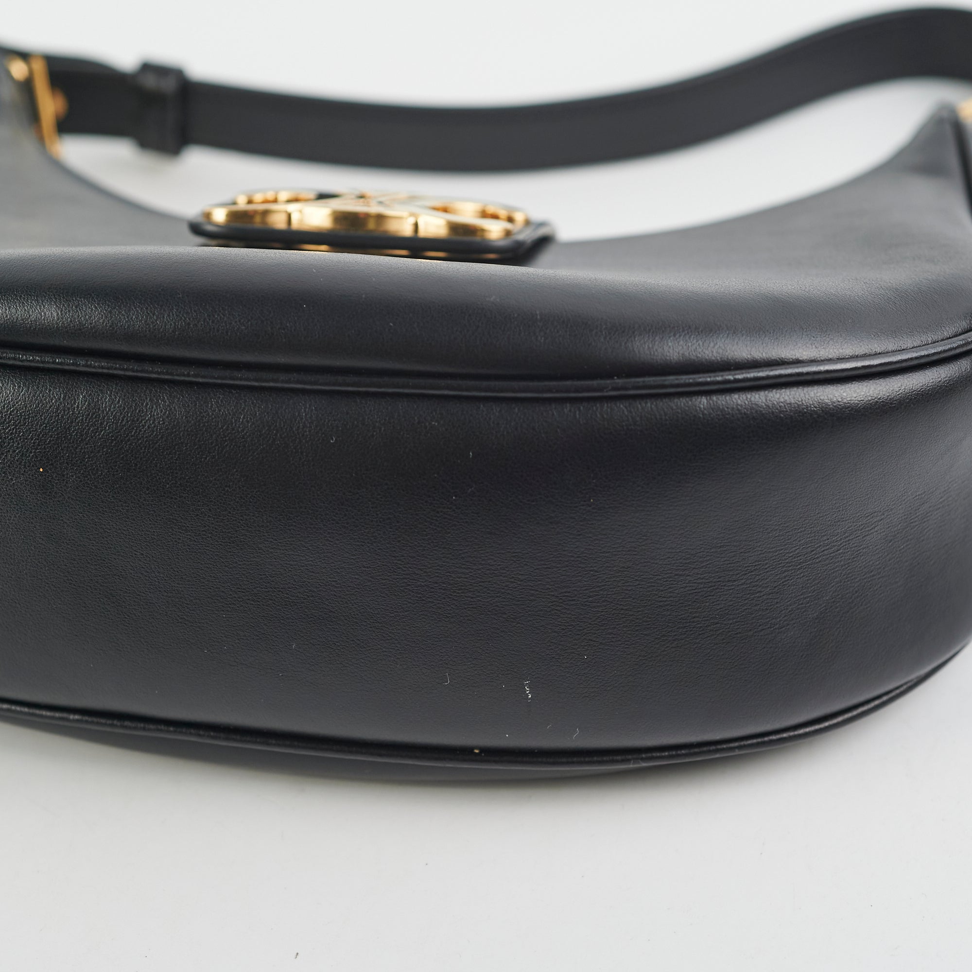 Celine Triomphe Black Calfskin Shoulder Bag for Women | Luxury Leather Handbag | Fashionable Crossbody Purse for Work, Travel & Evening Events