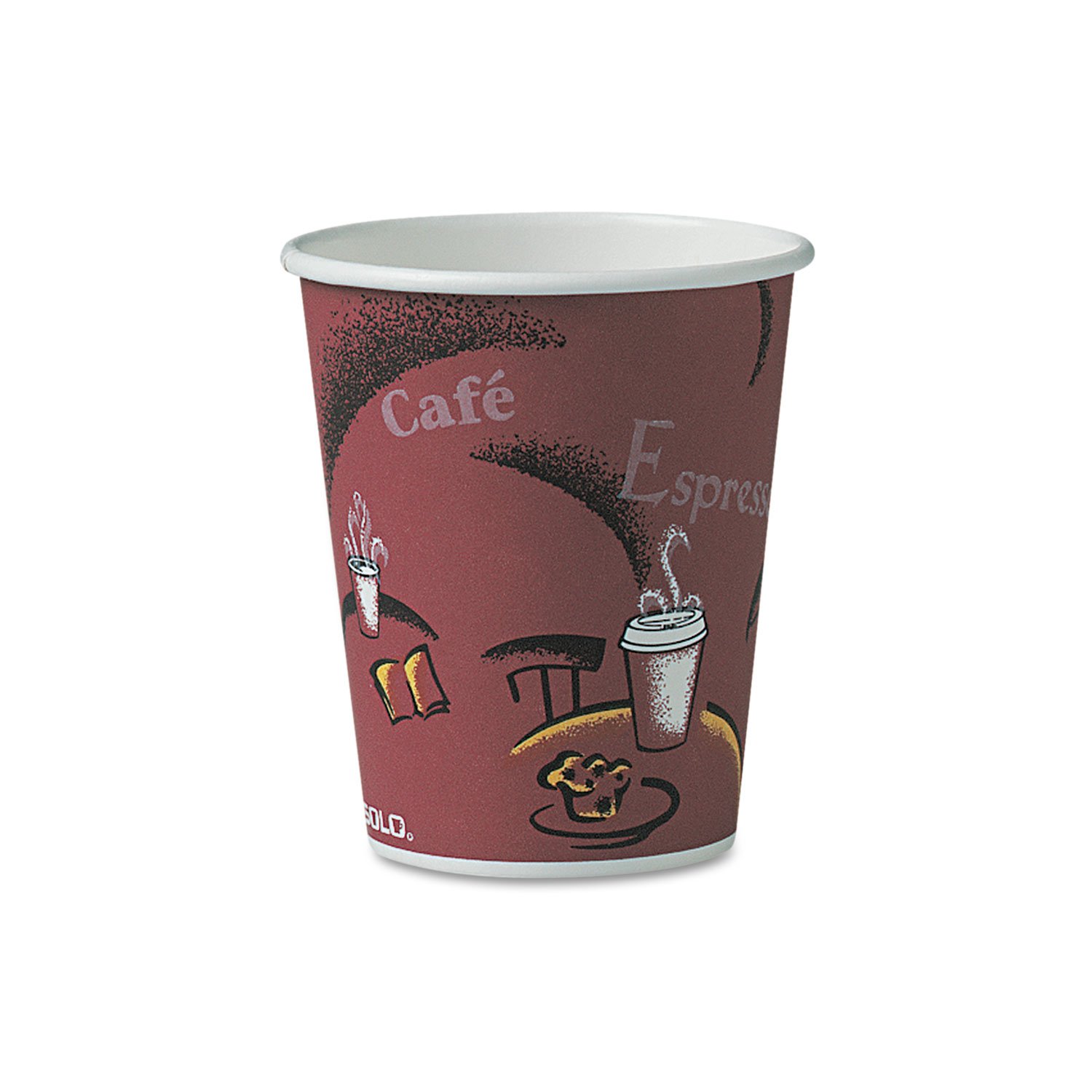 Solo Bistro Design Hot Drink Cups - Stylish & Durable Coffee Cups for Home, Office & Cafe Use - Perfect for Tea, Coffee & Hot Beverages