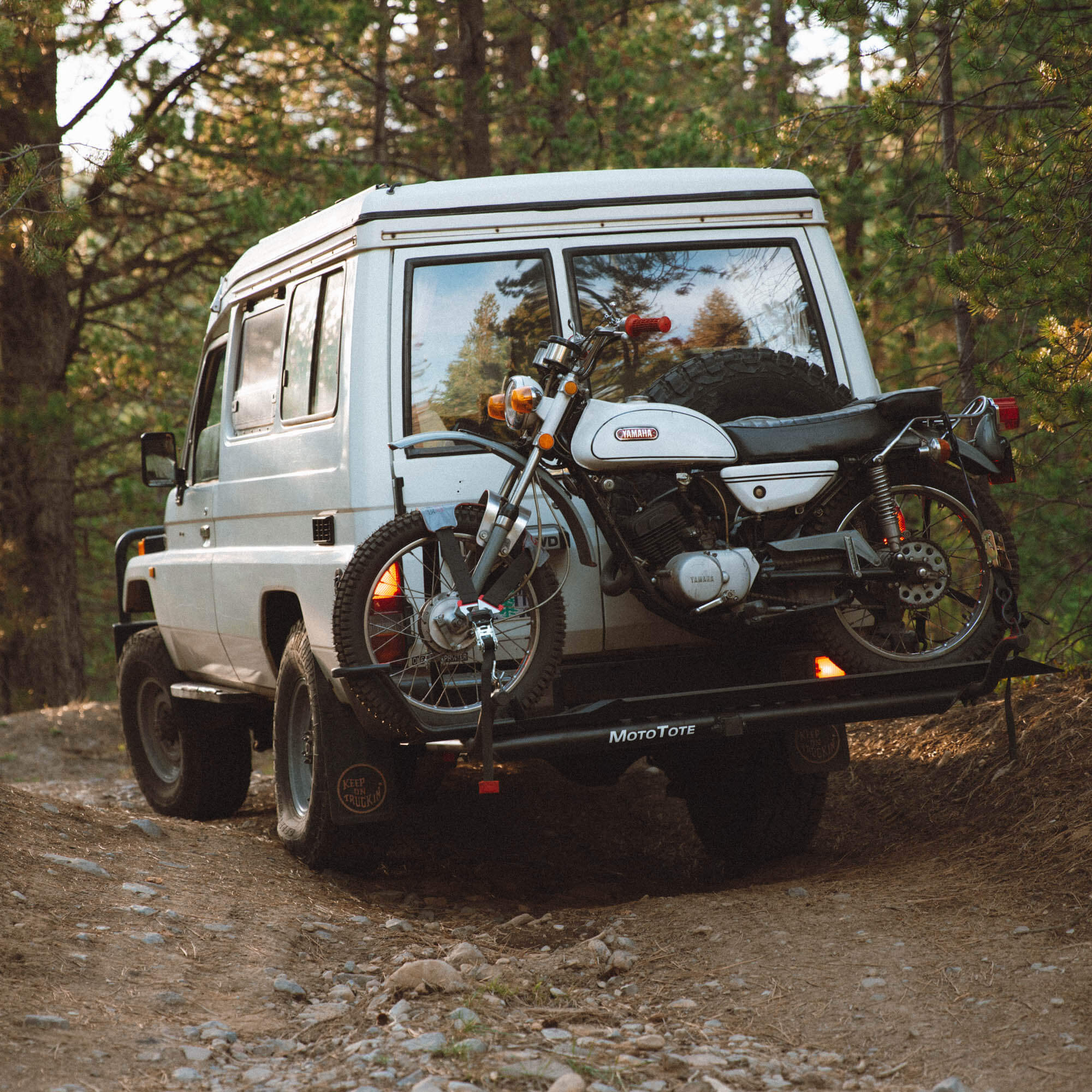 Heavy Duty Motorcycle Hitch Carrier for Trucks & SUVs - 600 lbs Capacity, Universal Fit - Perfect for Off-Road Adventures & Long Distance Travel