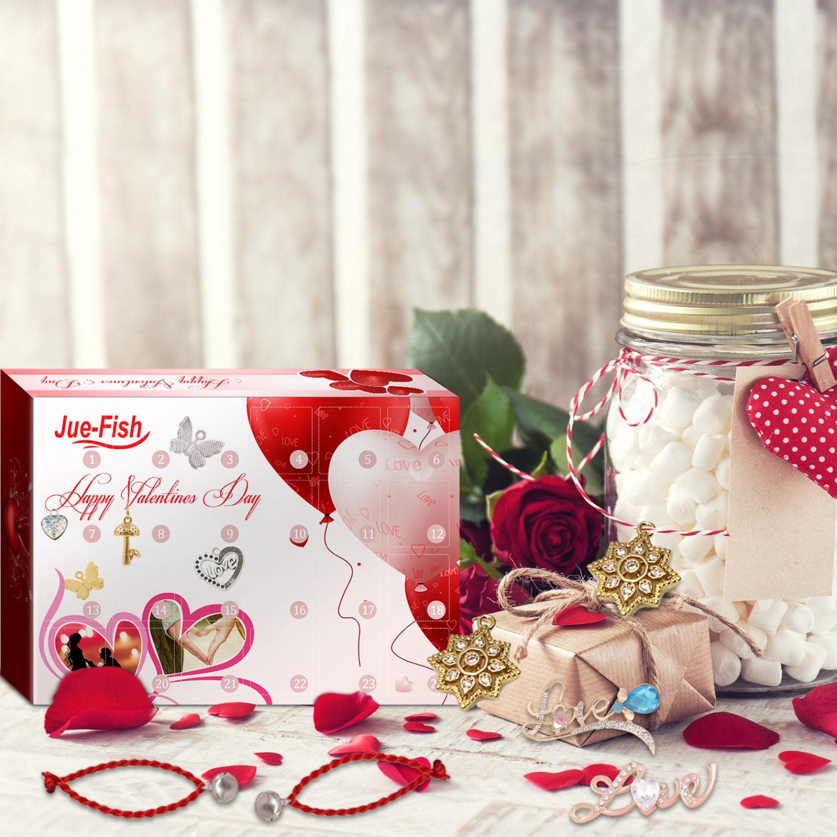 Valentine's Day Jewelry Gift Set for Women - Romantic Bracelet & DIY Gift Box, Perfect Surprise Present for Her | Anniversary, Birthday, Proposal & Special Occasions