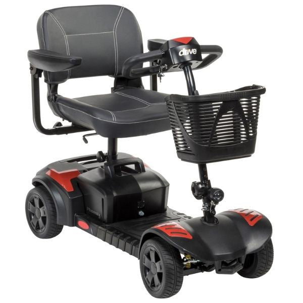 Drive Medical Phoenix LT 4 Wheel Mobility Scooter - Lightweight & Portable Electric Scooter for Adults & Seniors - Perfect for Shopping, Travel & Outdoor Activities