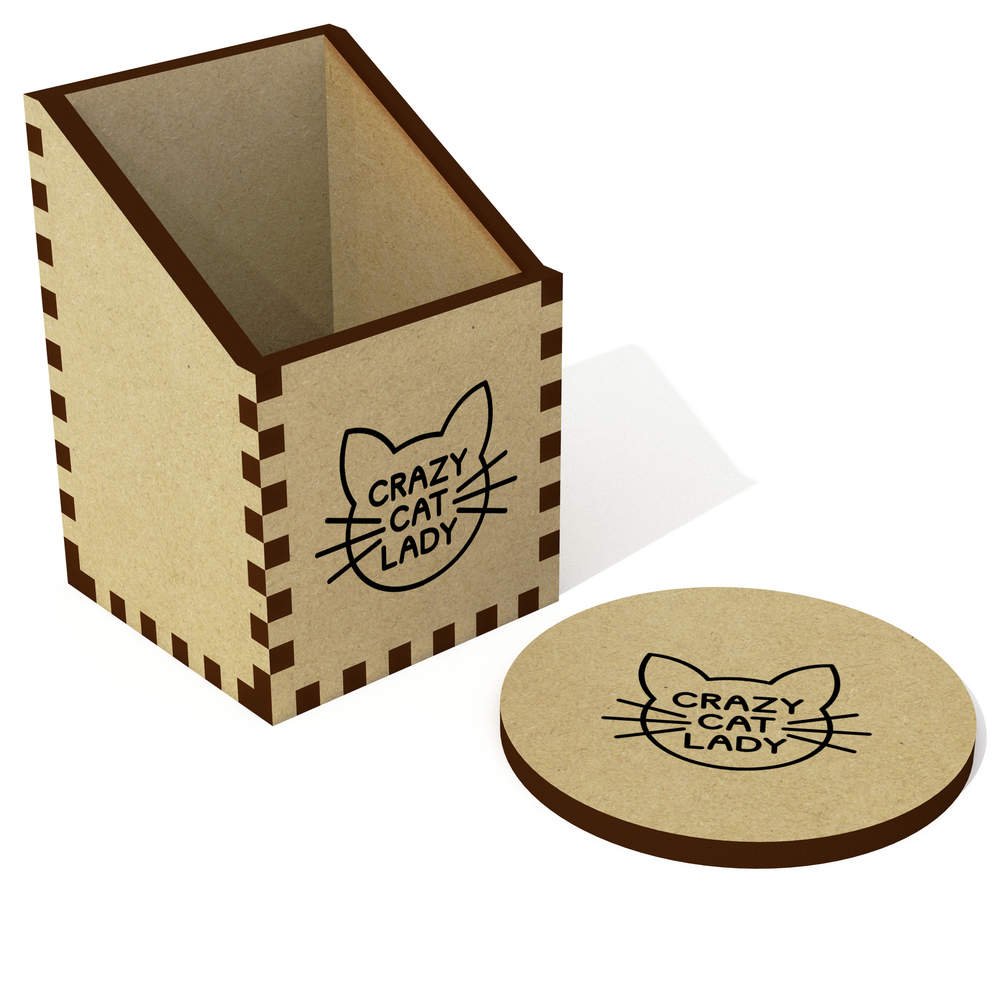 Crazy Cat Lazy Desk Organizer & Pencil Holder - Fun Office Desk Accessory for Cat Lovers (DT00065032) - Perfect for Home Office, School Desk & Gift for Cat Enthusiasts