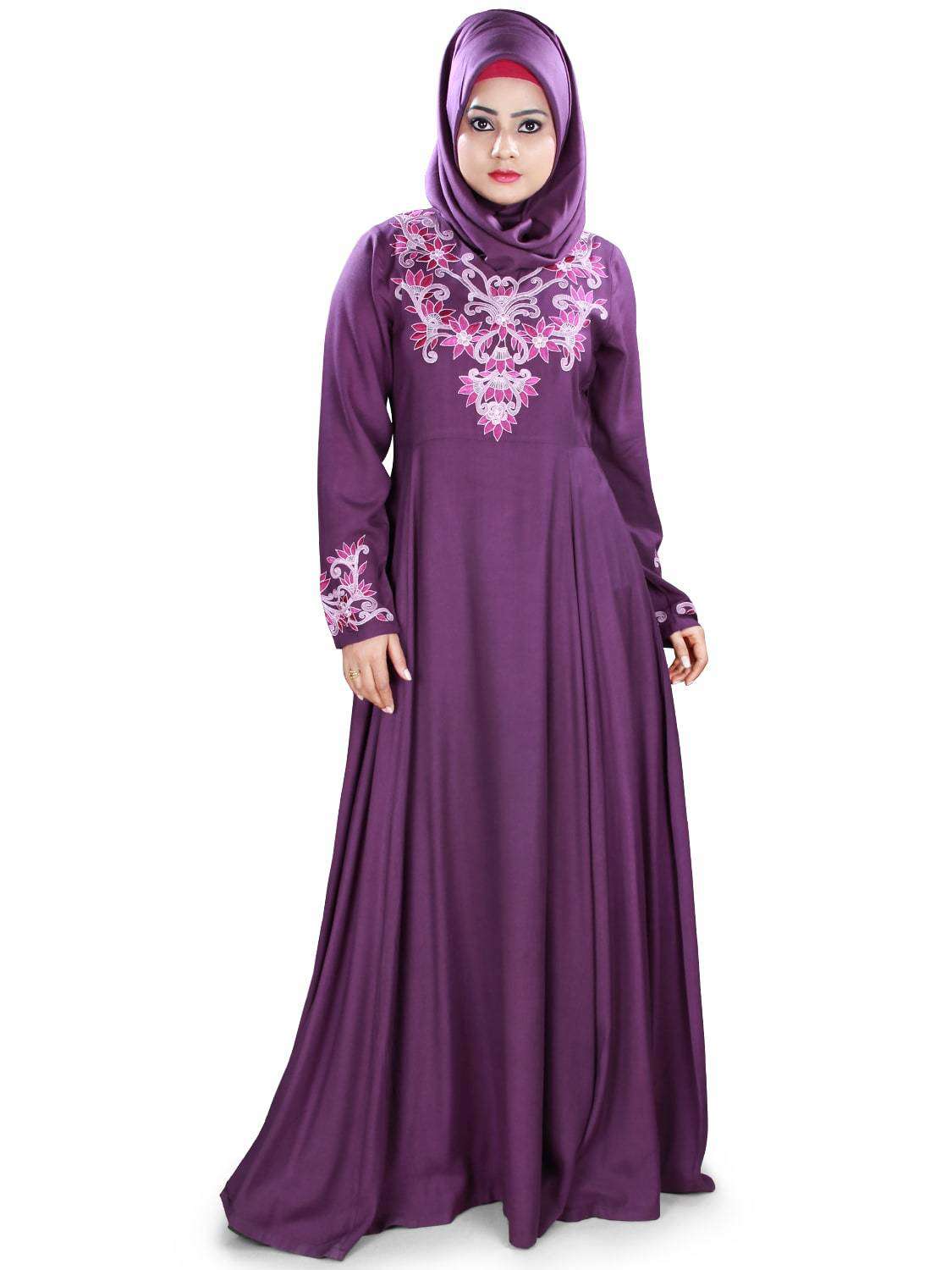 Bahijah Abaya - Modest Islamic Dress for Women, Elegant Long Sleeve Loose Fit Prayer Gown - Perfect for Mosque, Eid, Ramadan & Special Occasions
