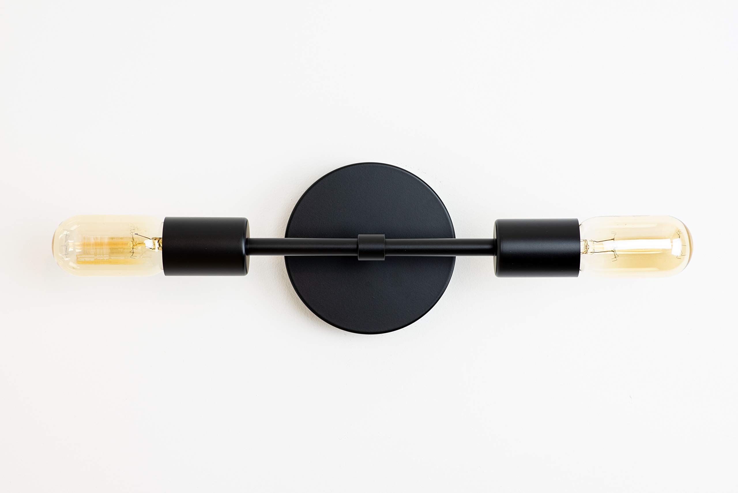 Modern Matte Black Vanity Light for Bathroom - Sleek Wall Mounted Mirror Lighting Fixture - Perfect for Makeup Vanity, Dressing Room & Spa Decor
