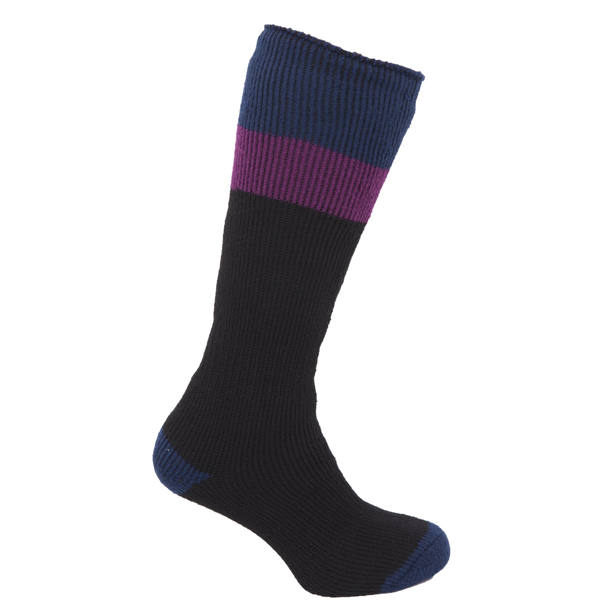 Heat Holders Women's Ultimate Thermal Ski Socks - Dark Pink & Purple (US 5-9) | Cold Weather, Winter Sports & Outdoor Activities