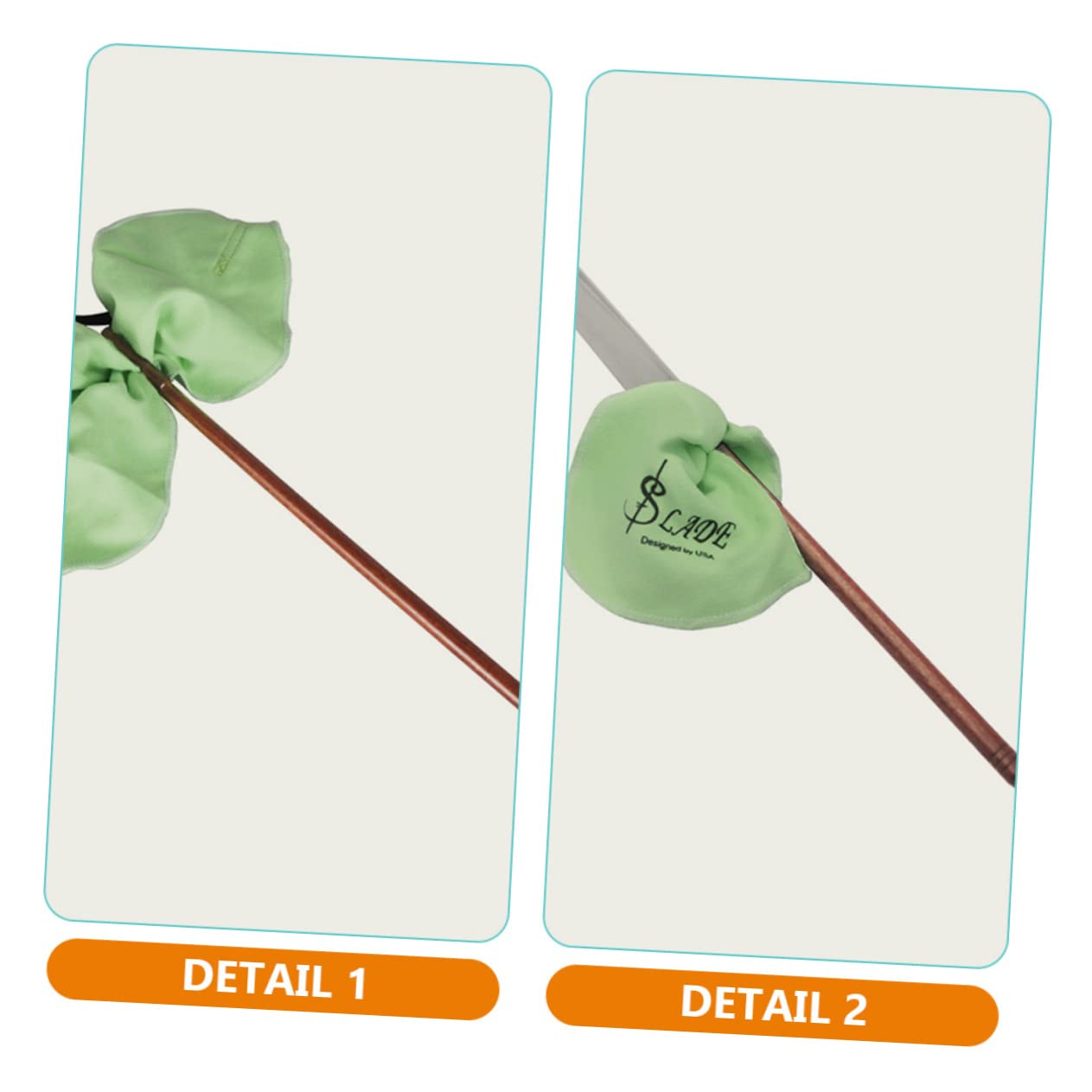 Premium Saxophone & Clarinet Cleaning Swab - Solid Red Wood Flute Cleaner for Woodwind Instruments | Perfect for Professional Musicians & Students