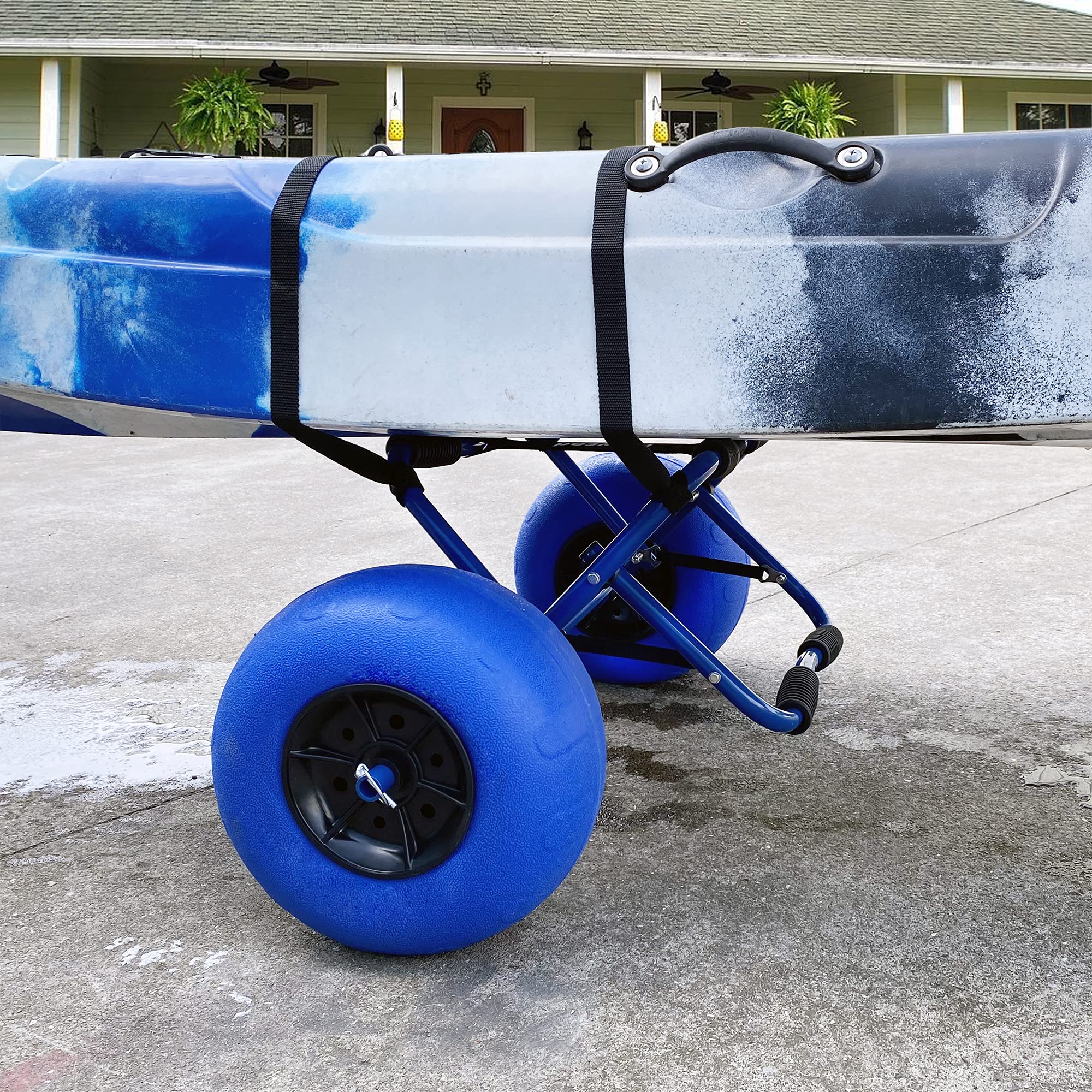 Newcod Heavy Duty Kayak Cart - Portable Kayak Dolly for Canoe, SUP & Paddle Board Transport | Beach, Lake & Outdoor Water Sports Accessories