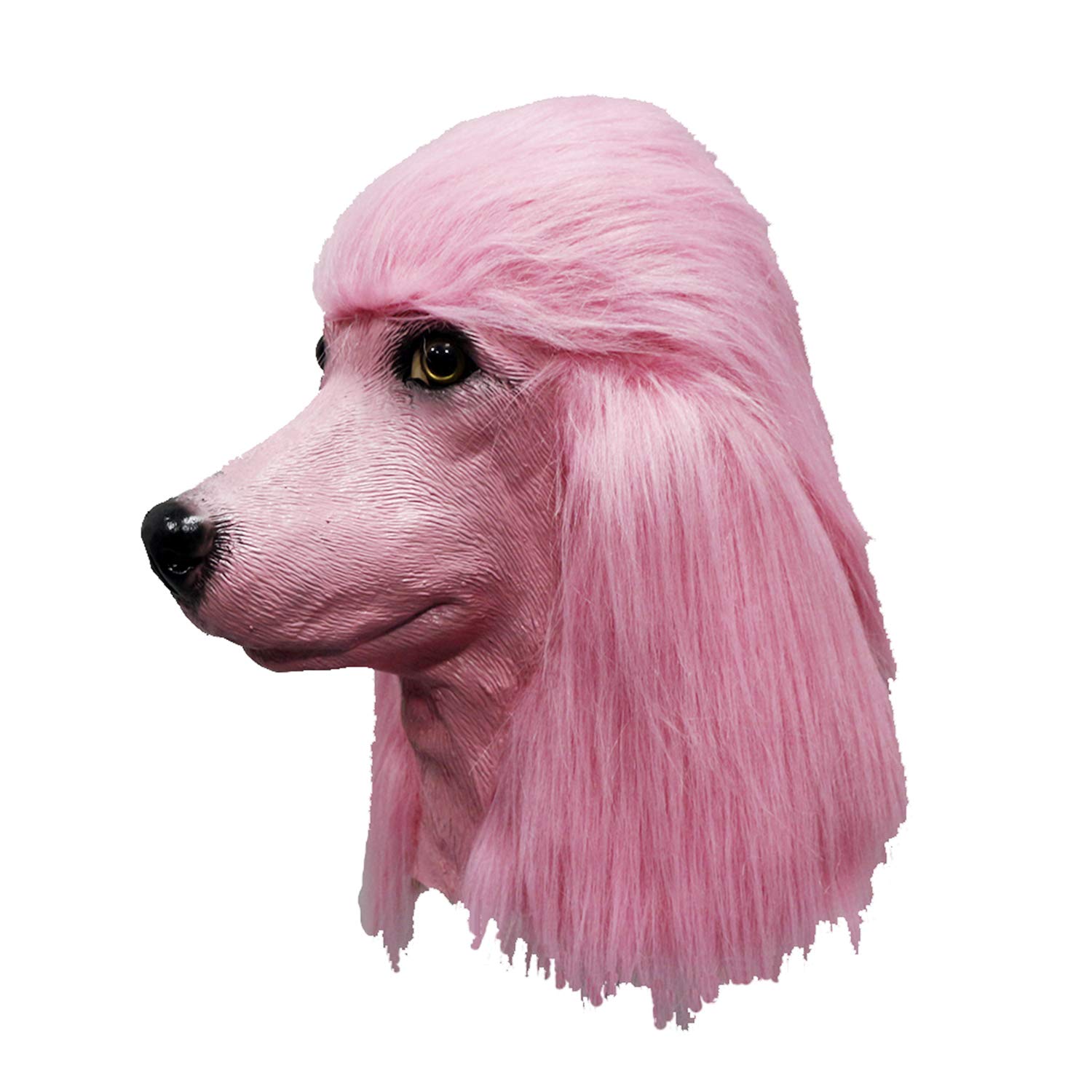 Latex Dog Mask Full Head Animal Costume for Halloween Party, Super Bowl Underdog Dress Up - Perfect for Cosplay, Themed Events & Costume Parties