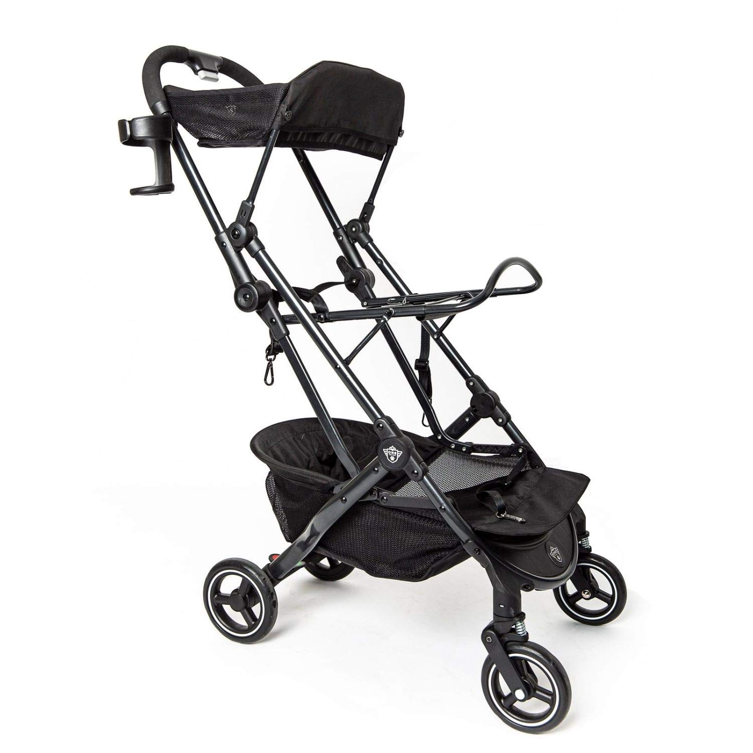 Premium 3-in-1 Pet Stroller for Small & Medium Dogs & Cats - Convertible Carrier, Booster Seat & Travel Stroller | No Assembly Required | Black (Chickadee-Stroller) | Perfect for Vet Visits, Shopping & Outdoor Adventures