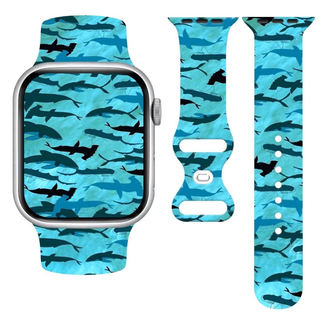 Cute Little Turtle Home Soft Silicone Apple Watch Bands - Compatible with Series 8/7/6/5/4/3/2/1/SE - Stylish Unisex Wristband Replacement for Women & Men - Perfect for Workouts, Swimming & Everyday Wear