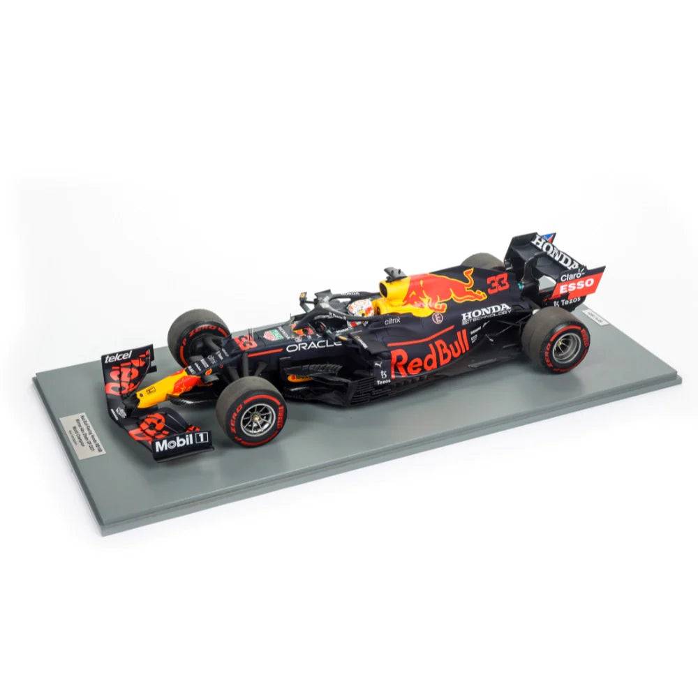 1:12 Scale Red Bull Racing Honda RB16B Max Verstappen #33 - 2021 Abu Dhabi GP Winner & F1 World Champion - Collectible Die-Cast Model Car for Racing Fans & Display