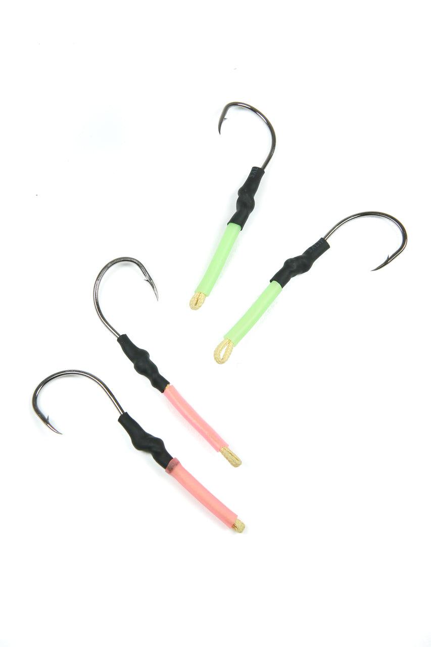 Jigging World Tubed Trailer Hooks - Premium Fishing Hooks for Bass, Walleye & Saltwater - Ideal for Soft Plastic Baits & Jigging Techniques