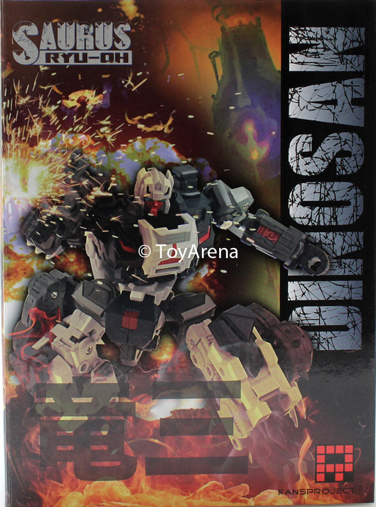 Fansproject Combiner Ryu Oh Dinosan (Gairyu) - Transformers Style Dinosaur Robot Toy for Collectors | Perfect for Display, Play & Anime Enthusiasts
