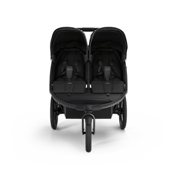 Thule Urban Glide 3 Double Black Stroller - Premium Double Jogging Stroller for Active Parents | Perfect for Running, Walking & Outdoor Adventures with Two Kids