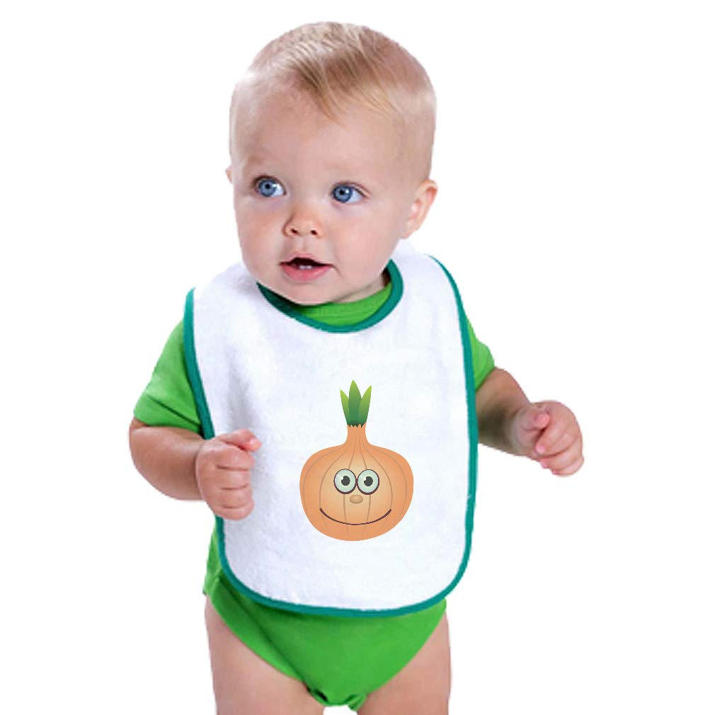 Custom Baby Bibs & Burp Cloths Set - Soft Cotton Onion Cartoon Design for Newborns, Infants, Boys & Girls - Perfect for Feeding, Drooling & Messy Playtime