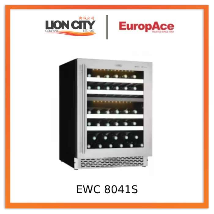 Europace EWC 8041S 39 Bottle Dual Zone Wine Cooler Refrigerator - Perfect for Home Bars, Restaurants, and Wine Cellars