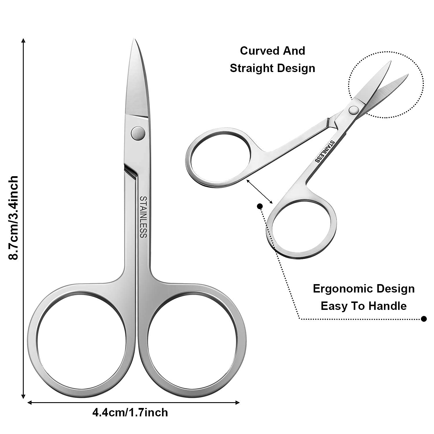 Ghelonadi Women's Cotton Eyebrow Threading Kit with Scissors & Tweezers - 3 Pack for Home & Salon Use - Perfect for Eyebrow Shaping, Facial Hair Removal & DIY Beauty Care