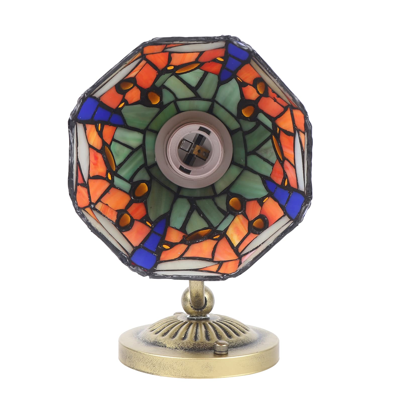 Tiffany Style Wall Lamp LED - Stained Glass Sconce with Dragonfly Design, E27 Base, 6 Inch Hallway Light for Bedroom & Living Room - Perfect for Corridor, Gallery, and Passageway Lighting