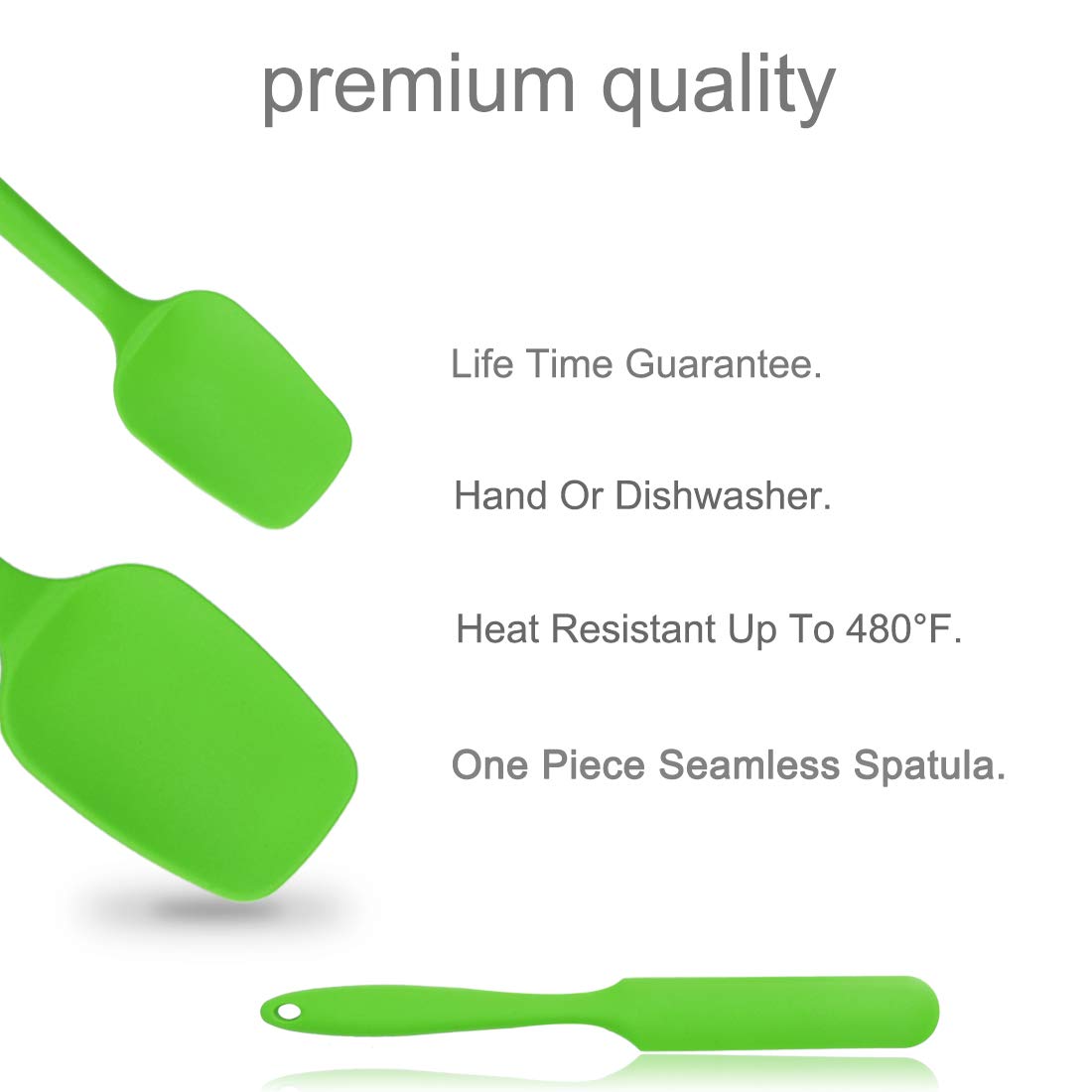 uxcell 3-Piece Heat Resistant Silicone Spatula Set - Non-Scratch Kitchen Turner & Non-Stick Spatula for Cooking, Baking, and Scraping - Perfect for Flipping Pancakes and Stirring Sauces