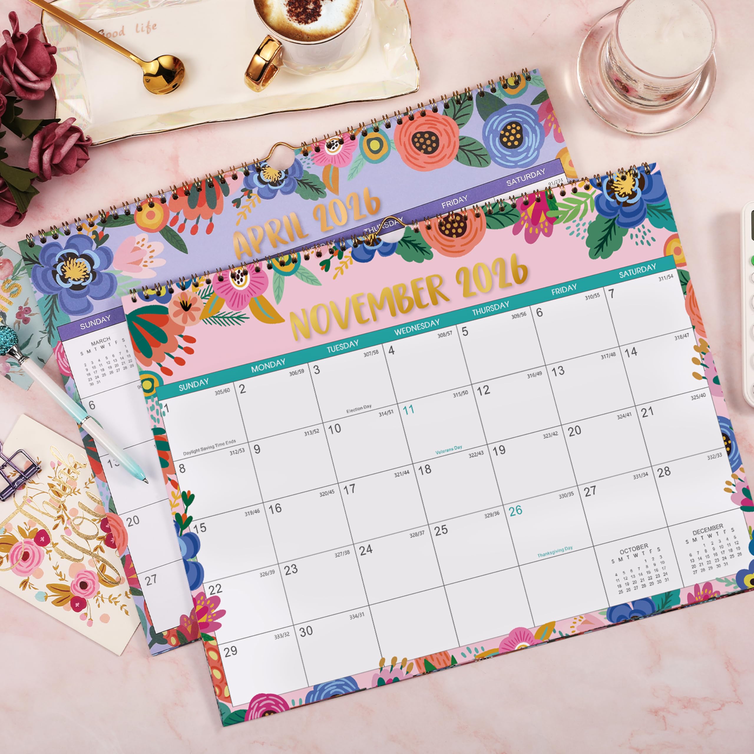 2025-2026 Monthly Wall Calendar - 18 Months (July 2025 to December 2026), 15