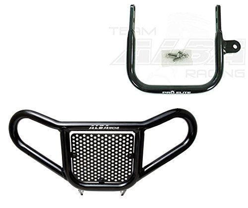 Yamaha Raptor 660 Front Bumper & Rear Grab Bar Set (2001-2005) - Heavy Duty Black ATV Protection for Off-Road Adventures