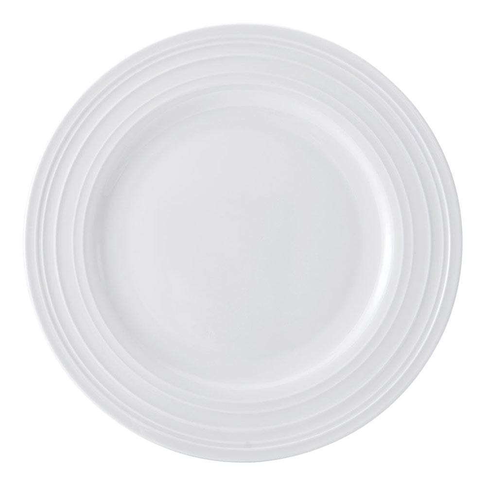 Swirl Bone 12-Piece Dinnerware Set with Pasta Bowls - Service for 4 - Elegant Tableware for Family Dinners & Entertaining Guests