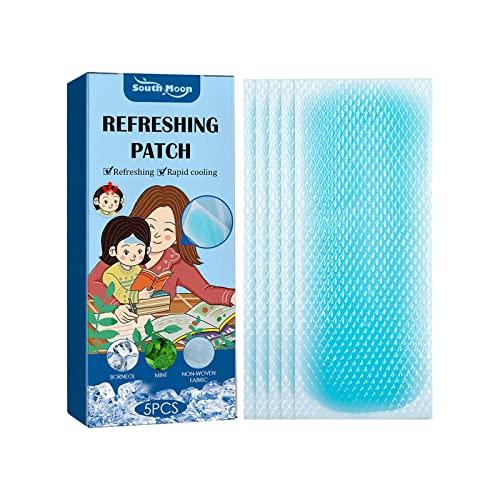 Cooling Stickers for Kids Fever Relief & Migraine - 5 Pack Soothing Gel Patches for Headache & Discomfort - Safe & Easy Skin Removal | Perfect for School, Travel & Home Use