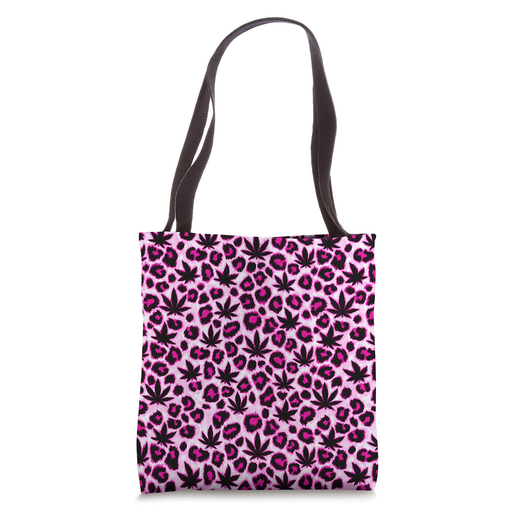 Skyvora Pink Leopard Print Tote Bag for Women - Stylish Large Shoulder Bag for Work, Travel & Shopping - Trendy Animal Print Handbag with Roomy Interior