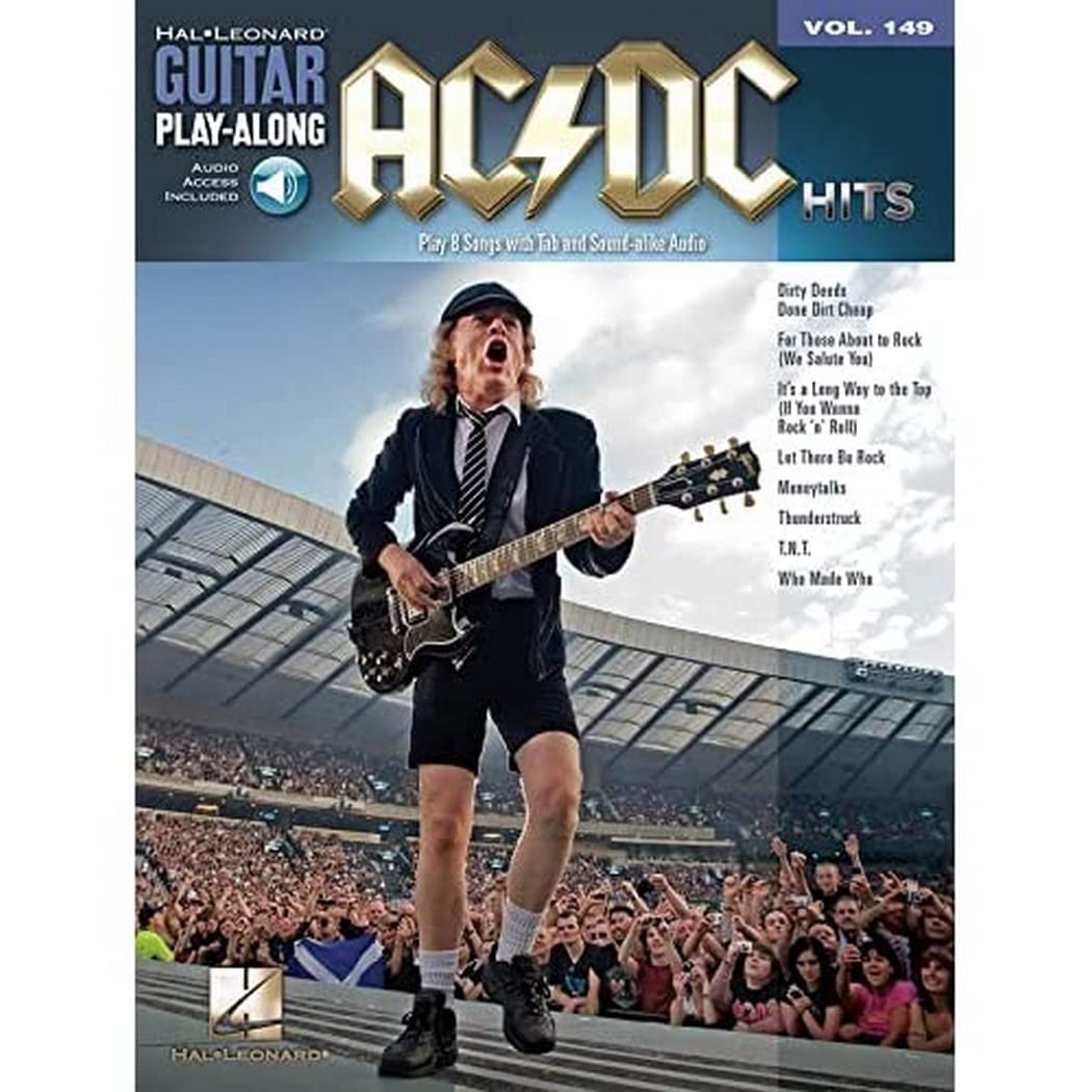 AC/DC Hits Guitar Play-Along Book Vol.149 with Online Audio - Guitar Sheet Music & Tabs for Rock Fans | Perfect for Practice, Performances & Jam Sessions
