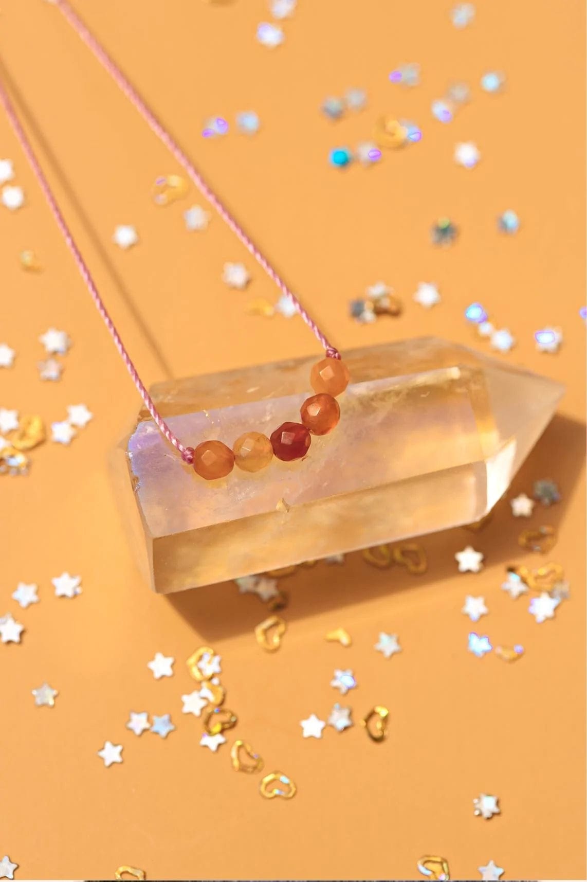 Natural Carnelian Gemstone Kids Necklace for Happiness & Protection - Perfect for Birthdays, Gifts & Spiritual Healing Jewelry